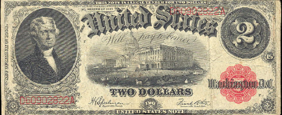 Vintage US note